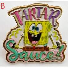 SpongeBob SquarePants | SHEIN New Creative Cartoon Animal Pattern Printing Brooch, IP Joint Design, Cute Personalized, Simple And Generous, Can Also Be Used As Accessories - Multicolor - View 9