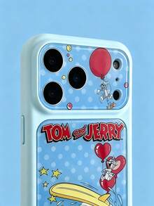ShellaStory TOM & JERRY X SHEIN 時尚高端印花圖案手機保護殼設計，完美兼容 ，可愛時尚且精緻 - 彩色 - 查看 6
