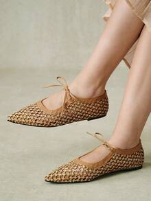 Styleloop Ladies, Willow Nails, Buckles, Flat Shoes. - Brown - View 10
