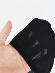 DrisQ DrisQ 1pc Fashion Black Solid Color Fabric Mid-Waist Sexy Men's Underwear - Black - View 7