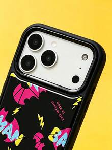 ShellaStory BATMAN X SHEIN A Stylish, High-End Printed Pattern Protective Phone Case Design, Perfect Compatible With Iphone – A Cute, Fashionable, And Sophisticated Phone Case. - Multicolor - View 6