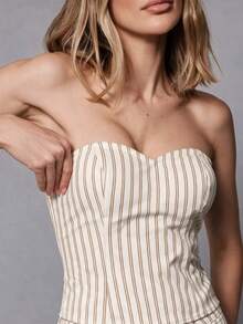 Hauture Women's Striped Sexy Fashion Tube Top - Multicolor - View 4