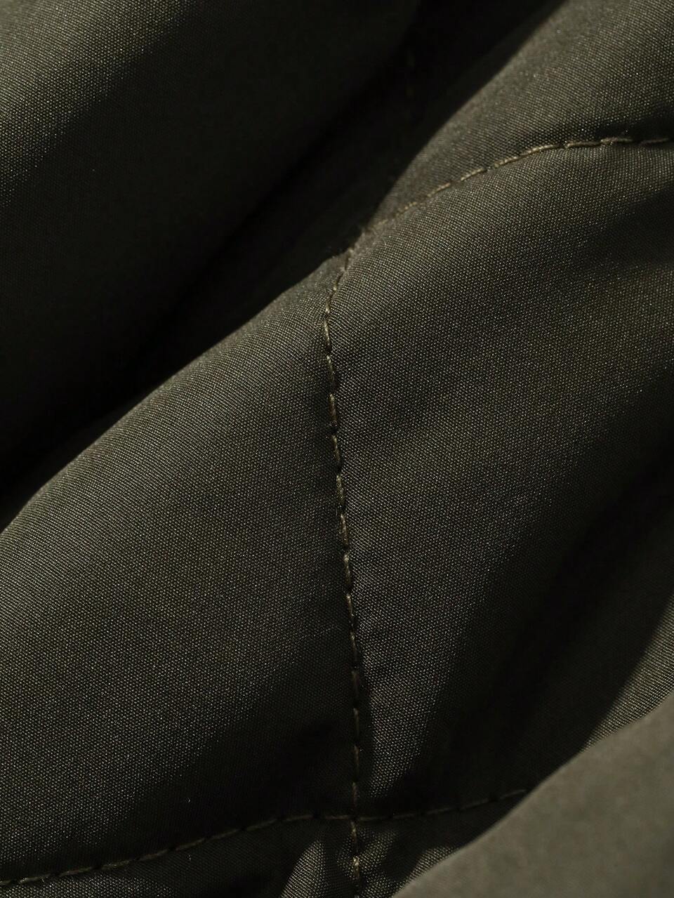 Army Green Quilted Fabric Lightweight Commuter Men's Cotton Padded Coat