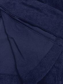 EMERY ROSE Women's Solid Color Lapel NeckLong Sleeve Casual Commuter Blazer - Navy Blue - View 7