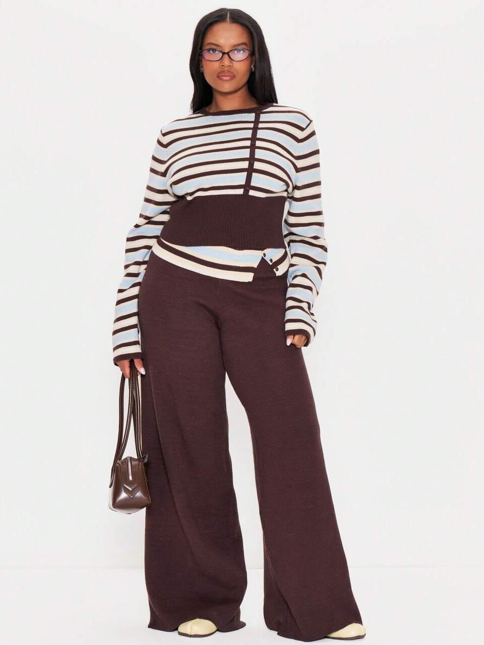 Multicolour Long Sleeve Fitted Top Winter Autumn Everyday Casual Going Out Weekdaze