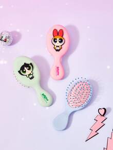 THE POWERPUFF GIRLS X Joivida Inflatable Cushion Comb, Fun And Cute Cartoon Design, Lightweight Travel Comb Suitable For Home And Trips, Perfect Gift For Friends And Holidays - The Powerpuff Girls - View 2