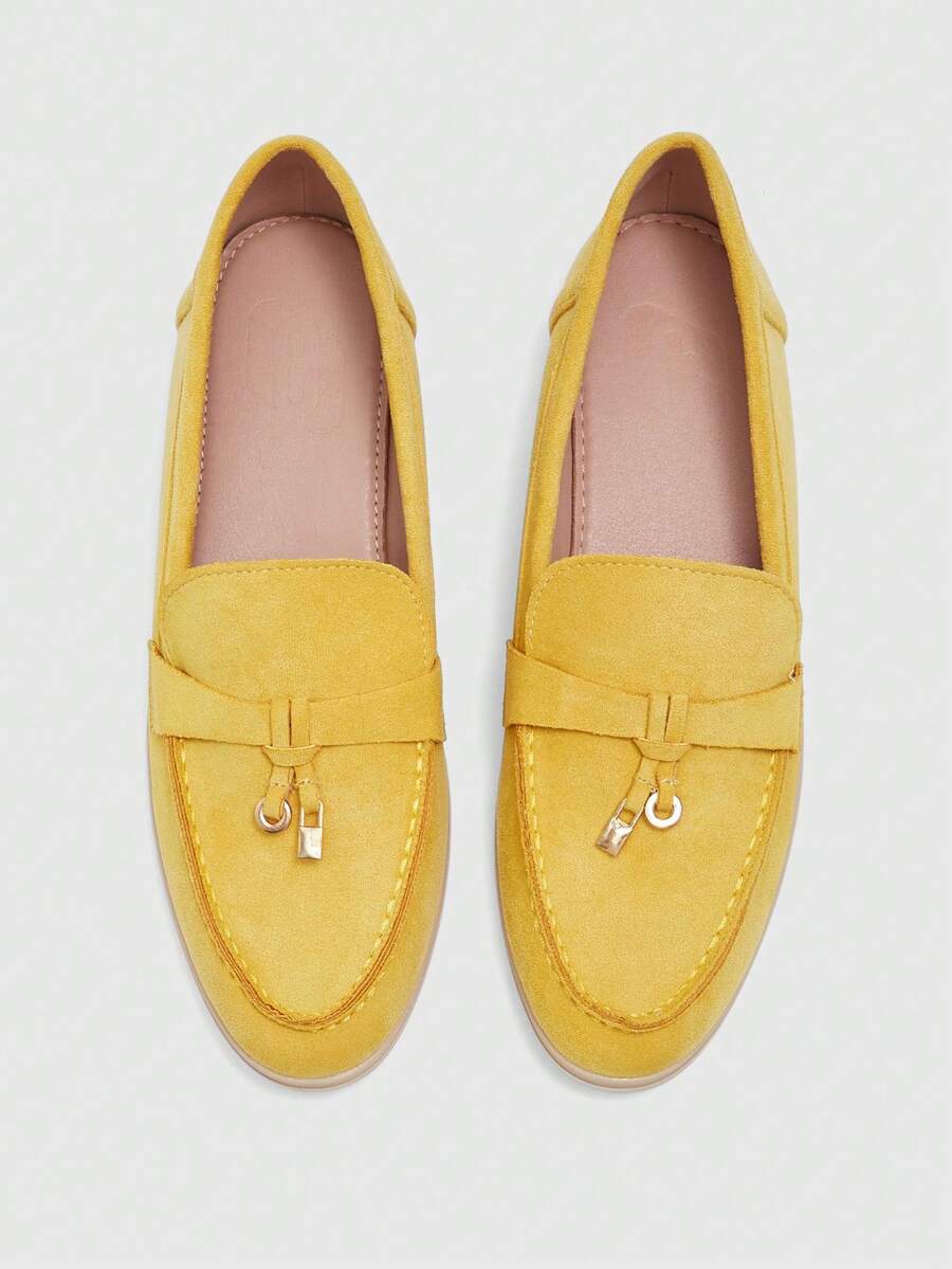 CUCCOO BIZCHIC Elegant And Generous, Casual Workplace, Commuting Elegant, Women's Flat Shoes, Fashionable And Versatile Dating, Workplace Wear - corn yellow - View 1