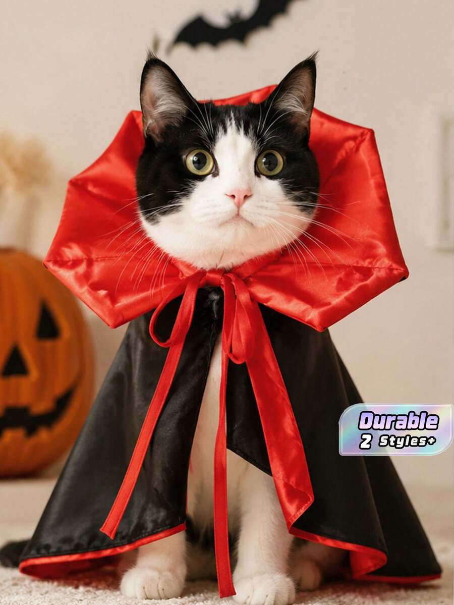 Halloween Cosplay Costumes For Pets, Festival Outfits For Cats And Dogs, Devil Cloaks, Wizard Hats, Vampire Attire - Multicolor - View 1