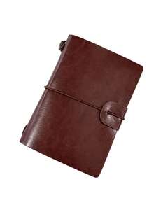 Haus Hana A7 Mini Loose Leaf Binder Notebook With Blank & Lined Pages, Portable Elastic Strap Journal, Pocket Diary Planner For Writing, Drawing, Sketching, To Do List, Scrapbook, Office Desk, Home Workspace, Handbag, Backpack, Meeting Notes, Gift & Daily Use - multicolor - View 18