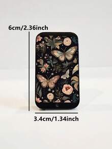 1PC Mini Vintage Metal Matchbox Witch Butterfly Pattern Matches Not Included Compact Durable Portable Retro Decorative Gift Box For Friends Party - Multicolor - View 5