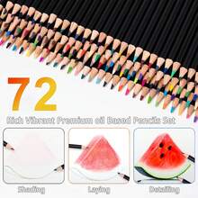 72 Colors Oil Based Colored Pencils, Professional Drawing Pencils For Artist Art Creation - 72 Colors Oil Colored Pencils - View 2