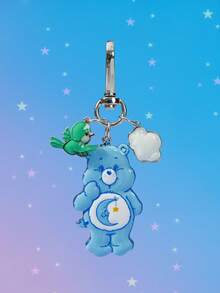 SHEIN X Care Bears 新款創意卡通可愛休閒鑰匙圈，IP聯名設計，可愛個性化，簡約大方，亦可作為飾品使用 - 淺藍色 - 查看 4