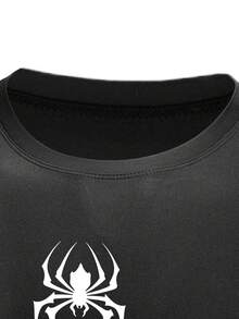 Gym Rark Camiseta deportiva de manga corta con estampado de araña y mangas raglán para hombre - Negro - Ver 6