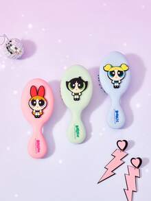 THE POWERPUFF GIRLS X Joivida Inflatable Cushion Comb, Fun And Cute Cartoon Design, Lightweight Travel Comb Suitable For Home And Trips, Perfect Gift For Friends And Holidays - The Powerpuff Girls - View 3