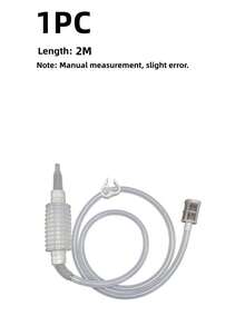1pc Semi-Automatic Wine Siphon Transfer Tube, Thick Silicone & PP Hose With Stainless Steel Filter Mesh, Detachable Washable Syphon Pump For Home Wine, Beer, Liquor & Enzyme Bottling - Multicolor - View 10