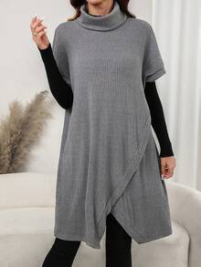 Holdful Holdful Women's Summer/ New Casual All-Match Versatile Knit Dress Work Grey - Grey - View 6