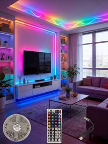 LED Strip Lights,  LED Tape Lights With Remote, Suitable For Bedroom, Room, Home Decor, Party, Holiday - multicolor - View 11
