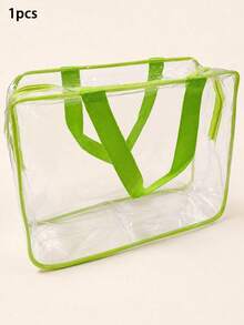 1PC Oversized/Large Children's Diaper Storage Bag Toy Storage Bag, Reusable Transparent PVC Diaper Board Game Storage, Travel Waterproof Storage Bag W - Multicolor - View 12