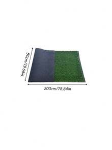 1pc Large Size Artificial Grass Mat, Realistic Natural Turf Texture, Rustic Outdoor Lawn Rug For Patio, Balcony, Garden, Holiday Decor - Premium green/green background - View 12