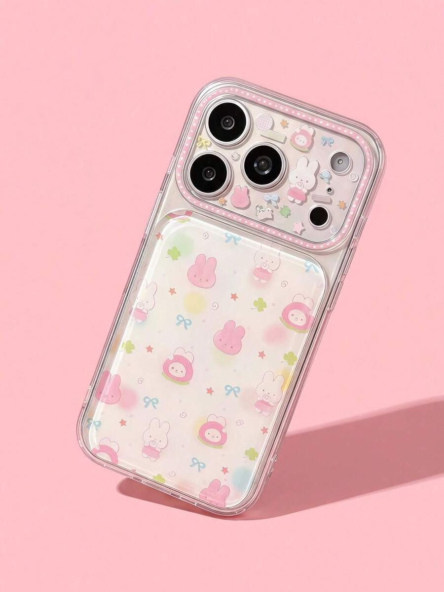 ShellaStory Casing Ponsel Transparan, Kelinci Berry Merah Muda Keberuntungan, Kelinci Kecil Merah Muda Stroberi Kompatibel Dengan Apple 17pm, Ponsel 16, Transparan, 14, Pelindung Penuh, 15, Tampilan Mewah, Gaya Korea, 17, Peri, Manis, Perempuan, Geometri, Sastra, Gaya Kartu, Segar, Niche, Gaya - Clear - View 1