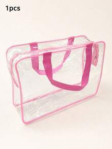 1PC Oversized/Large Children's Diaper Storage Bag Toy Storage Bag, Reusable Transparent PVC Diaper Board Game Storage, Travel Waterproof Storage Bag W - Multicolor - View 11