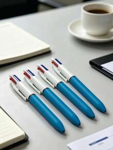 Multicolor Ballpoint Pens 1.0mm, 4-In-1 Color Pens, Retractable Cute Nurse Pens, 4 Color Pens In 1, Suitable For School, Back To School, Students, Nurses, Whiteboards, Office Supplies - blue - View 7
