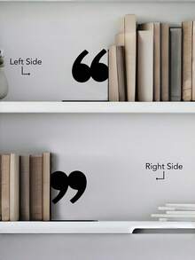 2PCS Metal Bookends Quote Non Slip Durable Stands Storage Rack Home Office Study Room Library Decor Gift Readers Writers Housewarming Christmas Back To School - View 4