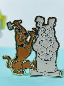 SCOOBY-DOO X POKOJA LAND 1個趣味卡通動物造型冰箱磁鐵，兩種款式可選，可愛2D設計，強磁吸附，適合居家廚房、學校、派對的可愛裝飾，也是有趣的DIY材料與兒童小禮物 - 均碼 - 查看 10