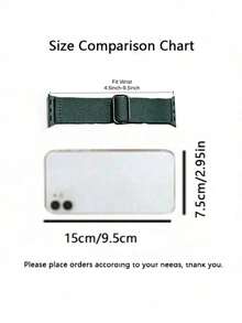 2pcs,Nylon Sport-Style Snapback Watch Straps, Woven Nylon Elastic Bands With Snap Closures, Compatible With Apple Watch. Elastic And Comfortable Straps, Applicable Sizes: 38/40/41 Mm, 42/44/45/49 Mm - Multicolor - View 5