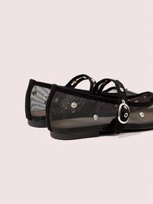 CUCCOO DOLLMOD Women's Fashion Flats - Black 3 - View 6