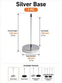 1/2/5Pcs Receipt Bill Spike Holder, Kitchen Order Ticket Insert Rack, Cashier Paper Slip Storage Clip - Multicolor - View 12
