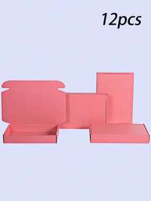 12 piezas Caja de regalo de papel, Caja de embalaje de regalo morada para fiesta - Ver 11
