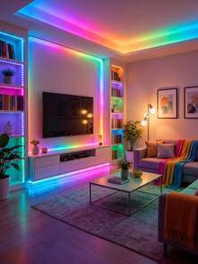 LED Strip Lights,  LED Tape Lights With Remote, Suitable For Bedroom, Room, Home Decor, Party, Holiday - multicolor - View 9