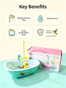 Easy-To-Clean Parrot Bath Tub With Self-Cleaning Shower, Suitable For Small Birds And Made Of Durable PC Material - Multicolor - View 8
