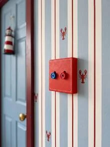 Joivida 1pc Dopamine Color 3D Printed Switch Plate Cover, Decorative Button Wall Switch Decor For Bedroom, Living Room, Playroom, Kitchen, Kids Room, Fun Colorful Home Decor Accessory - multicolor - View 1