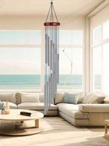 1pc Outdoor Wind Chime With 12 Aluminum Alloy Tubes And Hanging Hook, Outdoor Memorial Windchime, Holiday, Party Decoration, Home And Shop , Suitable For Outdoor Garden And Memorial Space Festival Decoration Rama, Home , Room - Multicolor - View 7