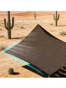 Brown Shade Net, Breathable, Suitable For Yard, Farm, Pet Room, Pavilion, Patio, Plant Insulation Net, Balcony, Garage, Backyard, Swimming Pool, Lawn, Wall, Outdoor Activities, Privacy Barrier, Fence, Awning - Brown Shade Net - View 7