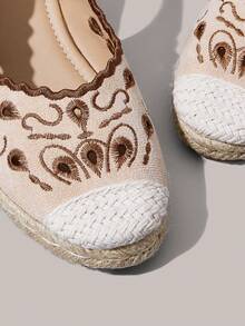 Styleloop Giày cao gót nữ quai chéo dây chun, dây thừng rơm, kiểu sandal - Nhiều màu - Xem 8