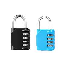 2 Packs 4 Digit Resettable Combination Padlock, Waterproof Outdoor Security Lock For Gym Locker, School, Fence, Gate, Toolbox, Storage Cabinet, 304 Stainless Steel Shackle - multicolor - View 11