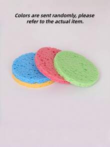Bantalan Pembersih Kuas Daya Serap Tinggi Alas Cat Dapat Digunakan Kembali Alat Perlengkapan Seni untuk Membersihkan Kuas Lukis Kaligrafi Palet Set Warna-warni Isi 3 Bantalan Pilihan Multi-Warna Hadiah Luar Biasa untuk Teman Seniman Dalam Kantong OPP - Bulat - View 4