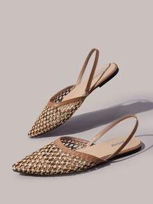 Styleloop Señoras, Uñas de Sauce, Hebillas, Zapatos Planos. - Camel - Ver 6