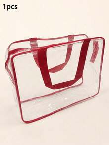 1PC Oversized/Large Children's Diaper Storage Bag Toy Storage Bag, Reusable Transparent PVC Diaper Board Game Storage, Travel Waterproof Storage Bag W - Multicolor - View 15