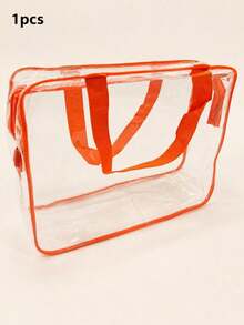 1PC Oversized/Large Children's Diaper Storage Bag Toy Storage Bag, Reusable Transparent PVC Diaper Board Game Storage, Travel Waterproof Storage Bag W - Multicolor - View 10