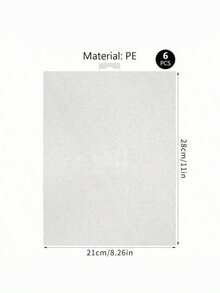 2pcs/6pcs 14ct Transparent Plastic Mesh Canvas Sheets For Embroidery & Cross Stitch - 27.94x20.98 Cm Grid Craft Fabric For DIY Handicrafts, Knitting, Weaving, Pouches & Bags, Crossstitching Supplies | Even Grid Pattern | Clear Crafting Material | Freedom Of Design And Cutting - multicolor - View 13