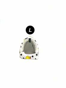 1PC Cartoon Printed Warm Fleece Triangular Sleeping Nest For Parrots Hamsters Chinchillas Squirrels Autumn Winter Pet Bed - Black and white yellow duck - View 9