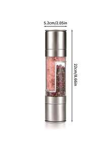 Teckwe Double-Ended Pepper Grinder With Coarse/Fine Adjustment-Stainless Steel Manual Kitchen Seasoning Shaker, Perfect For Picnics And Steak-A Great Kitchen Helper - one size fits all - View 7