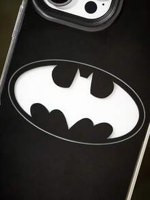 BATMAN X SHEIN 卡通圖案黑色三合一手機殼，防摔保護 11-17 系列手機殼 - 彩色 - 查看 2