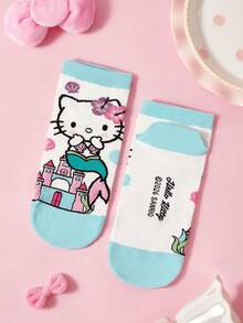 HELLO KITTY AND FRIENDS | SHEIN 2 Pairs Of Cartoon Pattern Women's Socks - color mixing - View 7