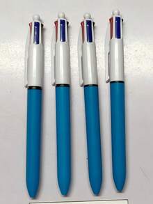 Multicolor Ballpoint Pens 1.0mm, 4-In-1 Color Pens, Retractable Cute Nurse Pens, 4 Color Pens In 1, Suitable For School, Back To School, Students, Nurses, Whiteboards, Office Supplies - blue - View 9