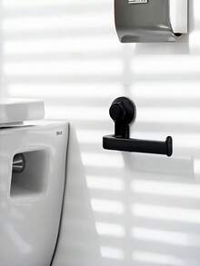 1Pc Strong Adhesive Free Tissue Holder Non Slip Rustproof Plastic Toilet Paper Roll Holder Universal Size For Bathroom Shower Kitchen Durable Wall Mount Storage Organizer - Multicolor - View 6